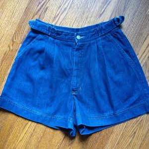 Vtg Liz Claiborne High Waisted Blue Jean Shorts